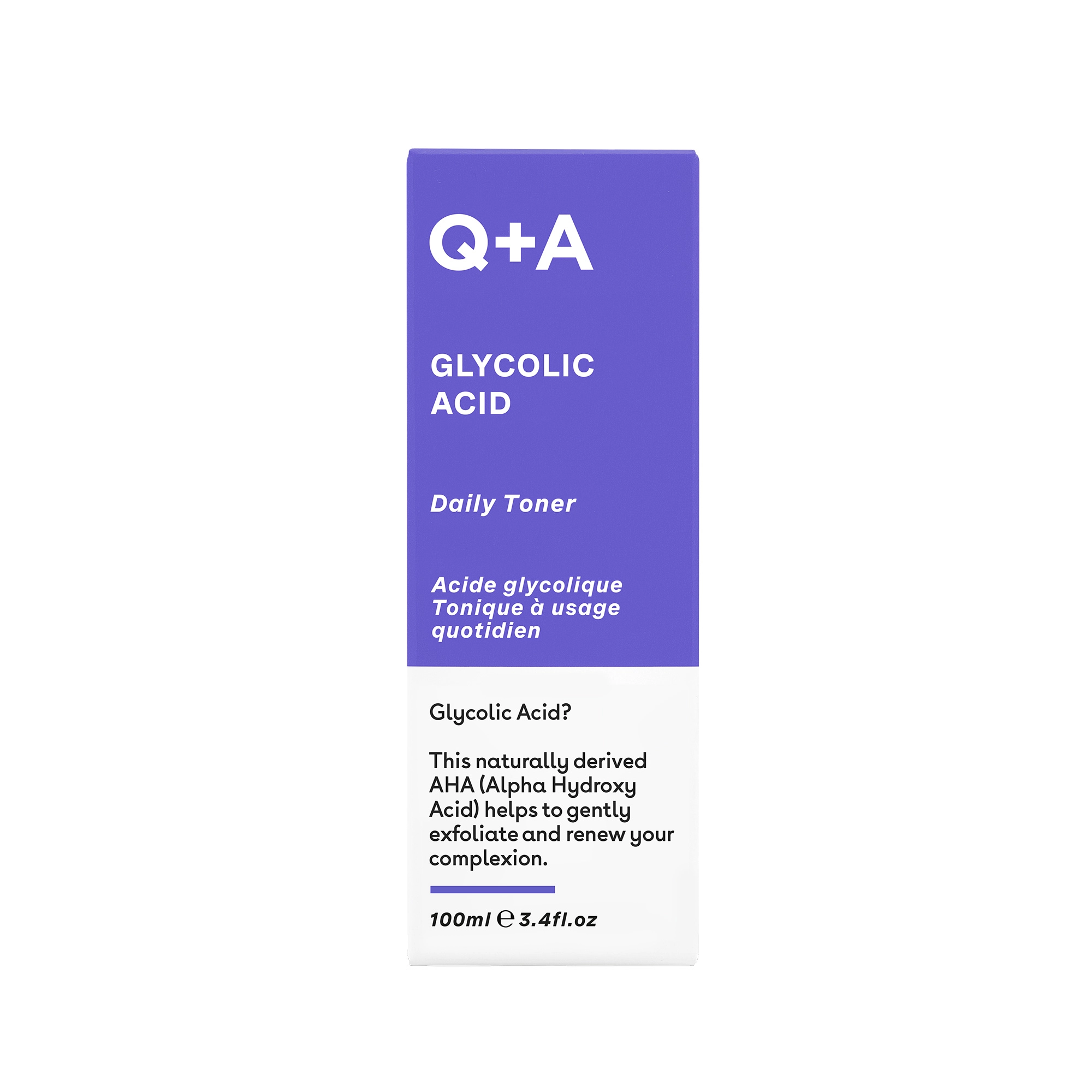 Q+A Glycolic Acid – złuszczający tonik do twarzy z kwasem glikolowym