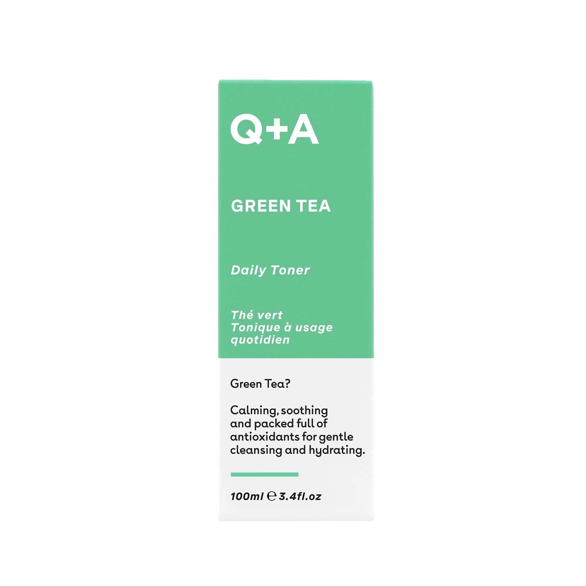 Q+A Green Tea – kojący tonik z zieloną herbatą