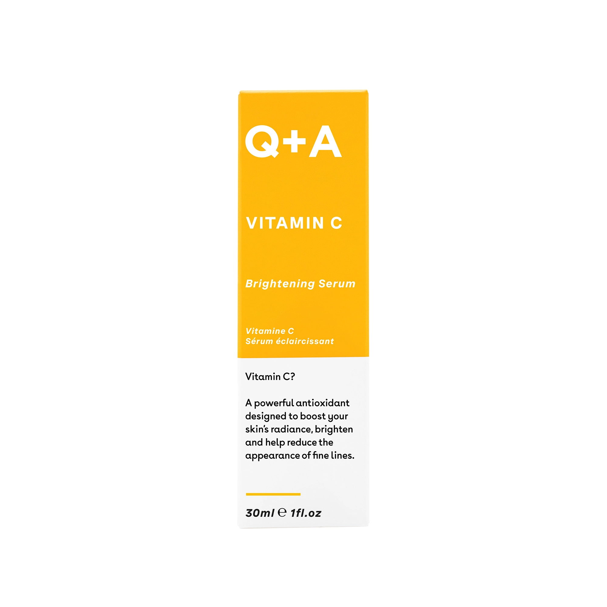 Q+A Vitamin C – rozjaśniające serum do twarzy z witaminą C