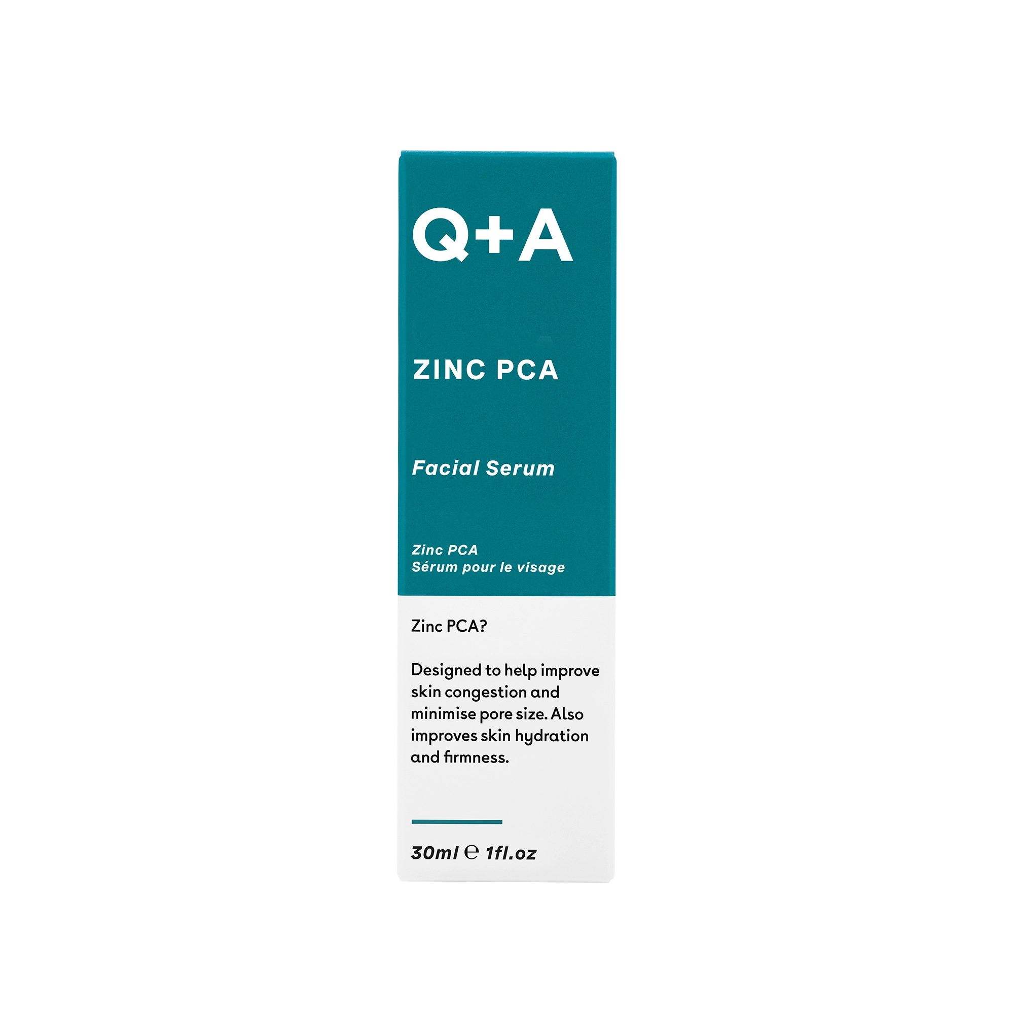 Q+A Zinc PCA - regenerujące serum do twarzy zmniejszające widoczność porów z cynkiem PCA