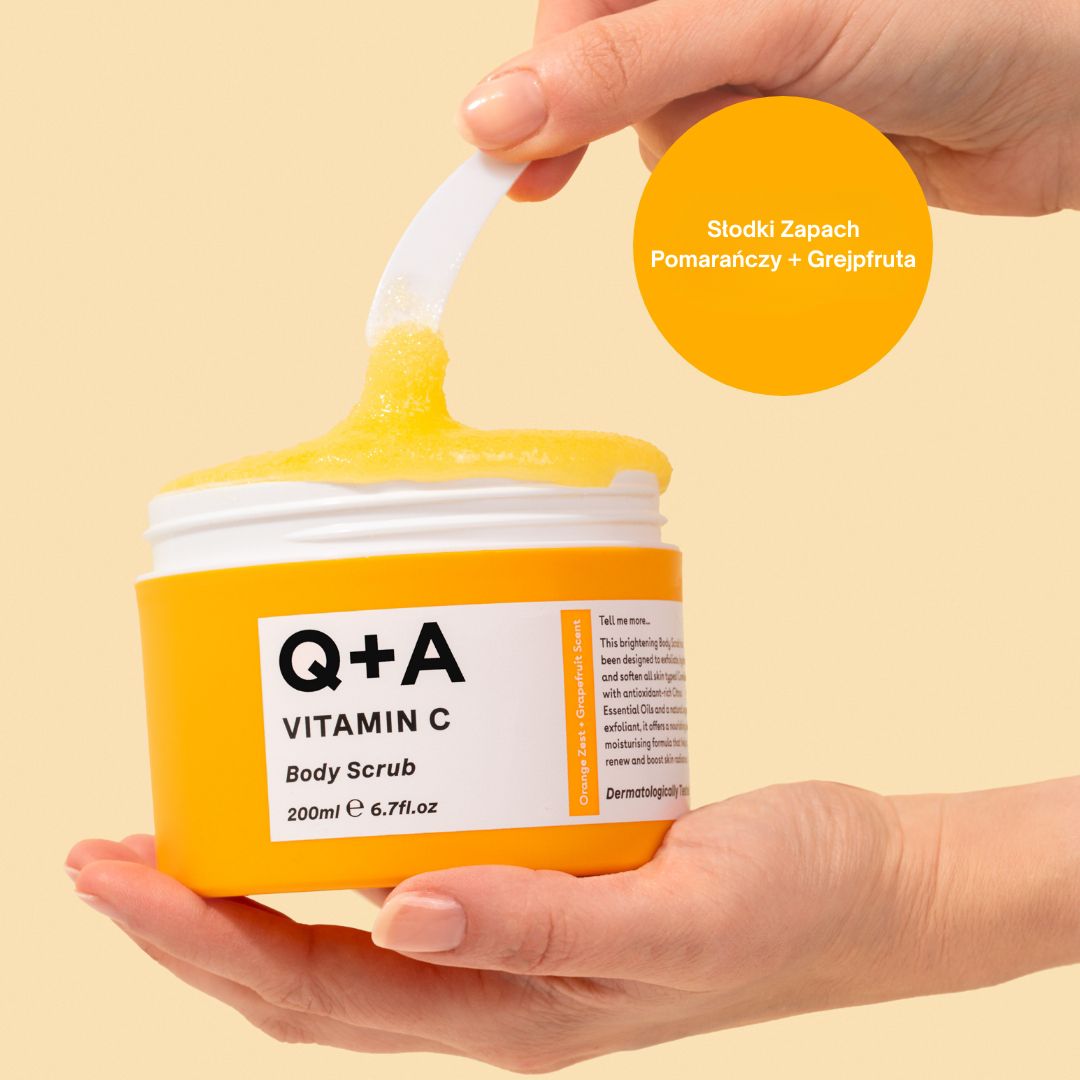 Cukrowy peeling do ciała z witaminą C od Q+A